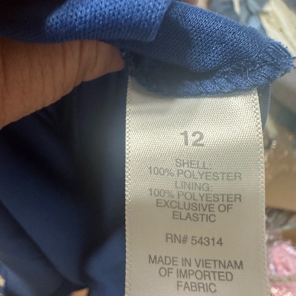 Bisou Bisou Michele Bohbot Dress 12 Off-Shoulder Boho Maxi Blue Paisley Chiffon - Picture 6 of 8